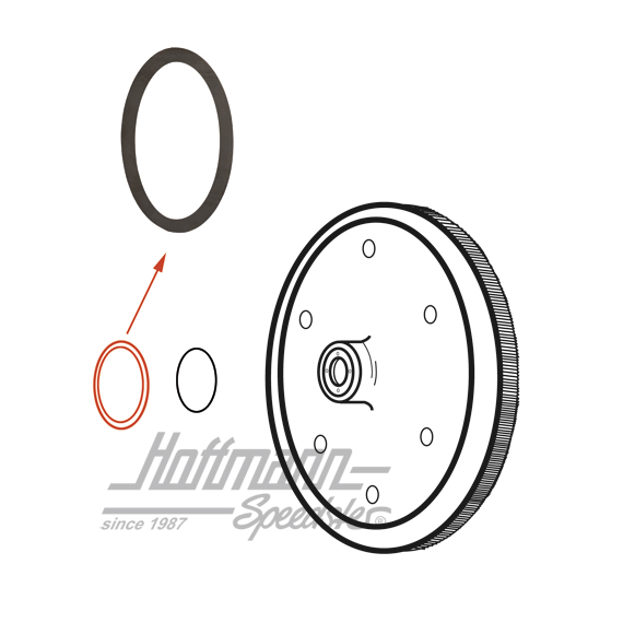 Rondella, volano, 0.32, -7.60 | 111 105 285 | 010-0133-32