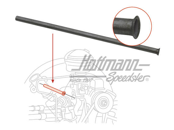 Condotto guida cavo dell'acceleratore  attraverso cassa ventilatore, 1.66- | 043 129 893 | 020-3219