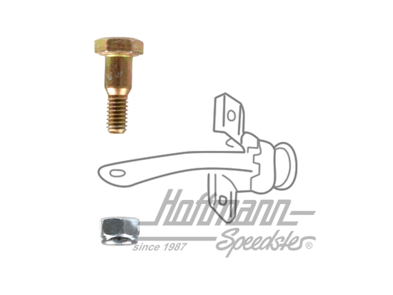 Bullone di sicurezza, ferma porta | 111 837 257 + N 012 455 1 | 020-5140-03