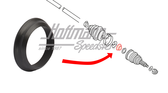 Anello di spinta, giunto omocinetico, esterno | 321 407 295 A | 140-5790-60