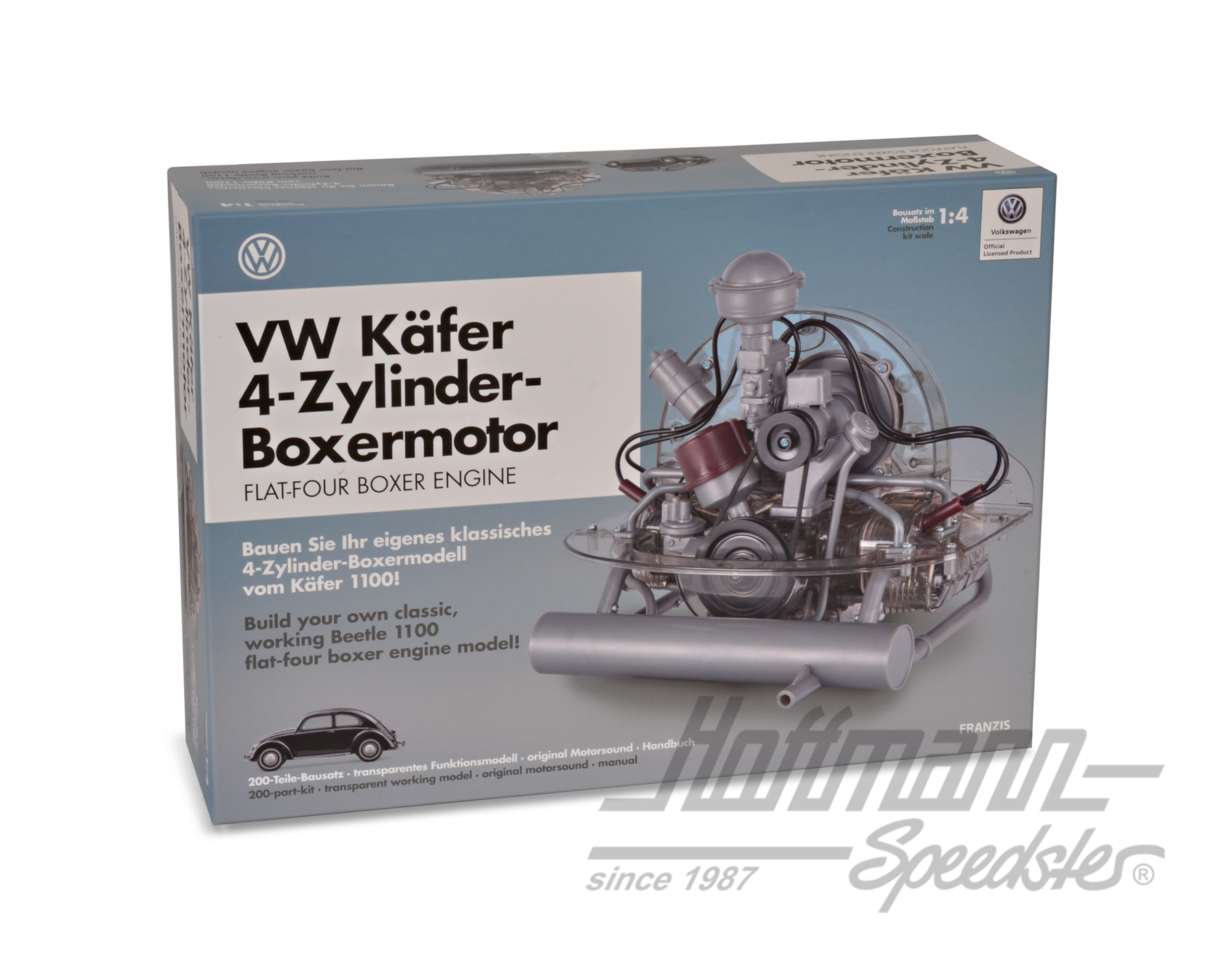 VW Maggiolino, motore boxer a 4 cilindri, modello in scala | 40 19631 67038-0 | 046-1000