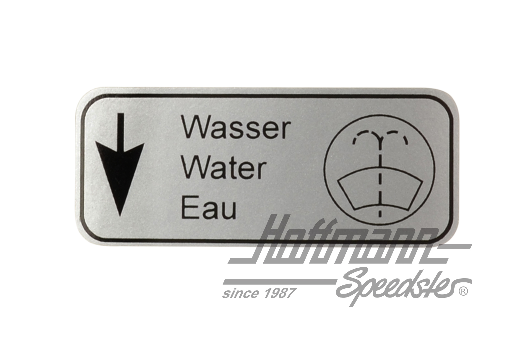 Adesivo "Wasser", serbatoio liquido parabrezza | AC853976 | 021-0197-23