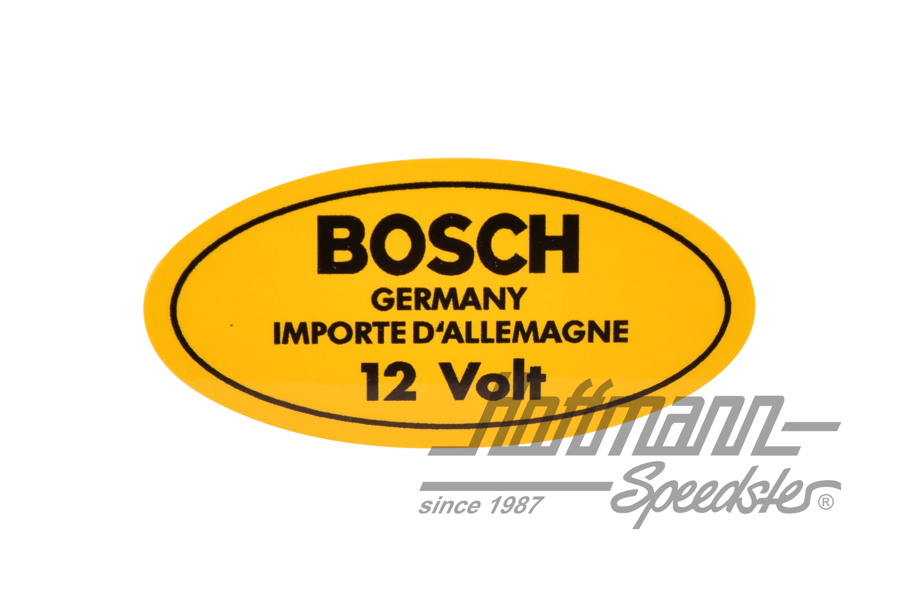 Adesivo "12 Volt", bobina accensione, 8.67- | 111 0003 A | 021-0194