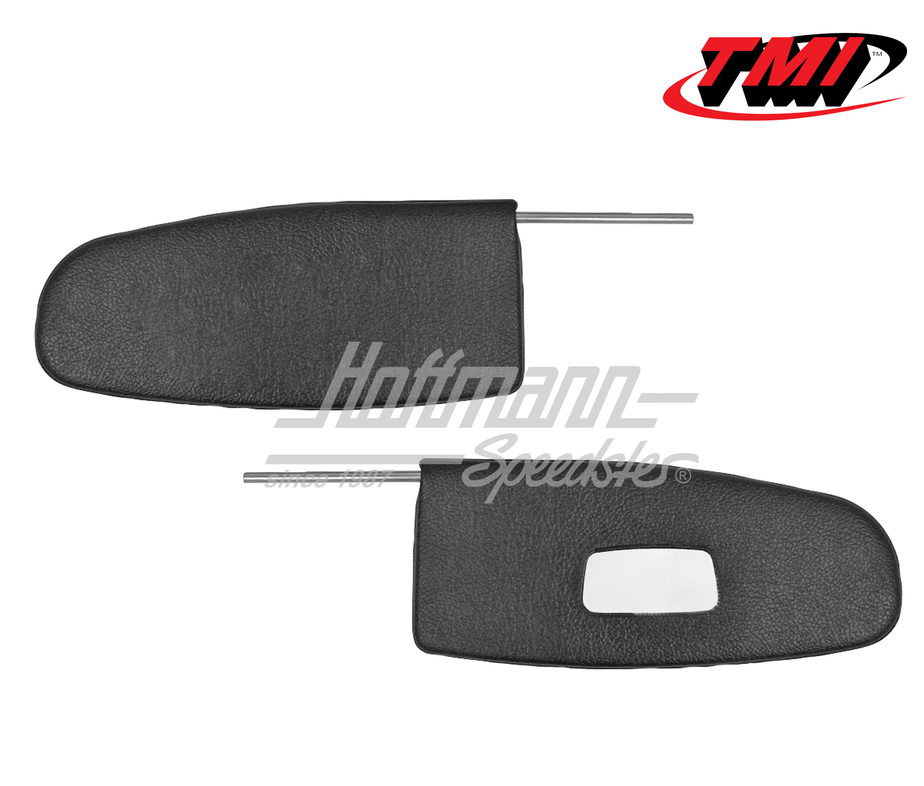 Alette parasole, nere, con specchio, Berlina + Cabriolet, 58-64 | 21-1013-211 | 055-7352-10