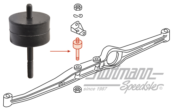Supporto motore, 912, 914/4, sinistra / destra, anteriore | 039 199 231 | 600-1800