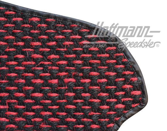 Tappetini, cocco, 59-65, rosso / nero                                                               
