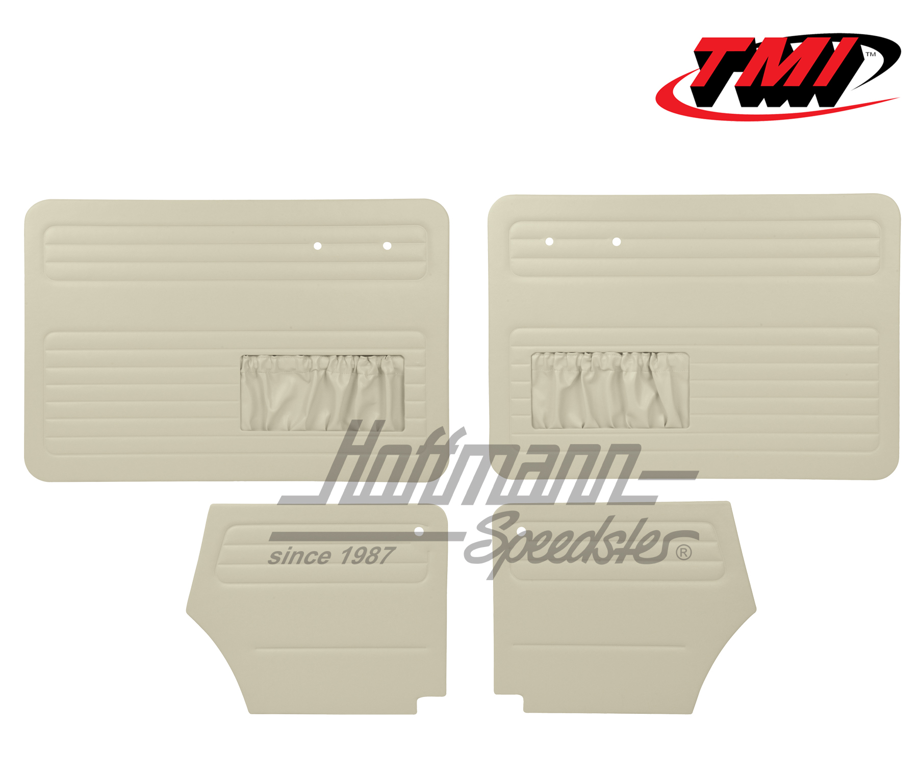 Pannelli per portiera e laterali, Maggiolino Cabriolet, 55-64, bianco antico | 10-1327-15 | 055-7554