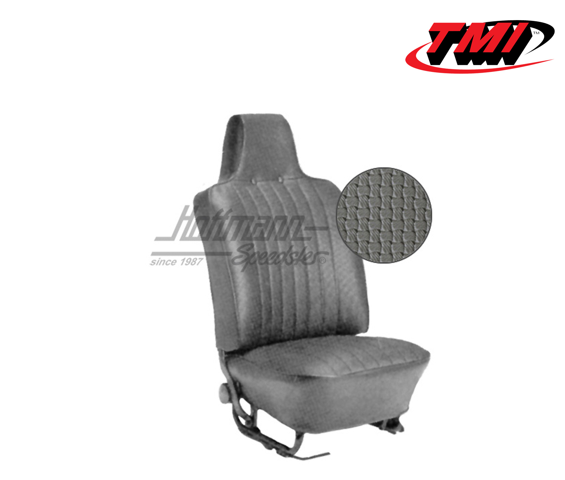 Coprisedili, Cabriolet, 69-72, tessuto di cestino, grigio | 43-1325-06 | 055-6135