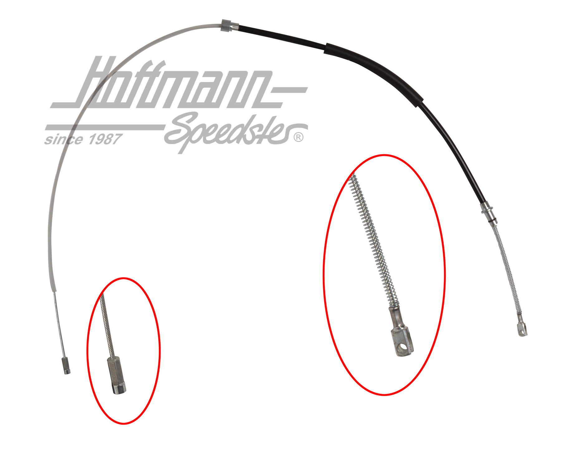 Cavo freno a mano, Porsche 964, 89-94 | 964 424 551 03 | 522-1524