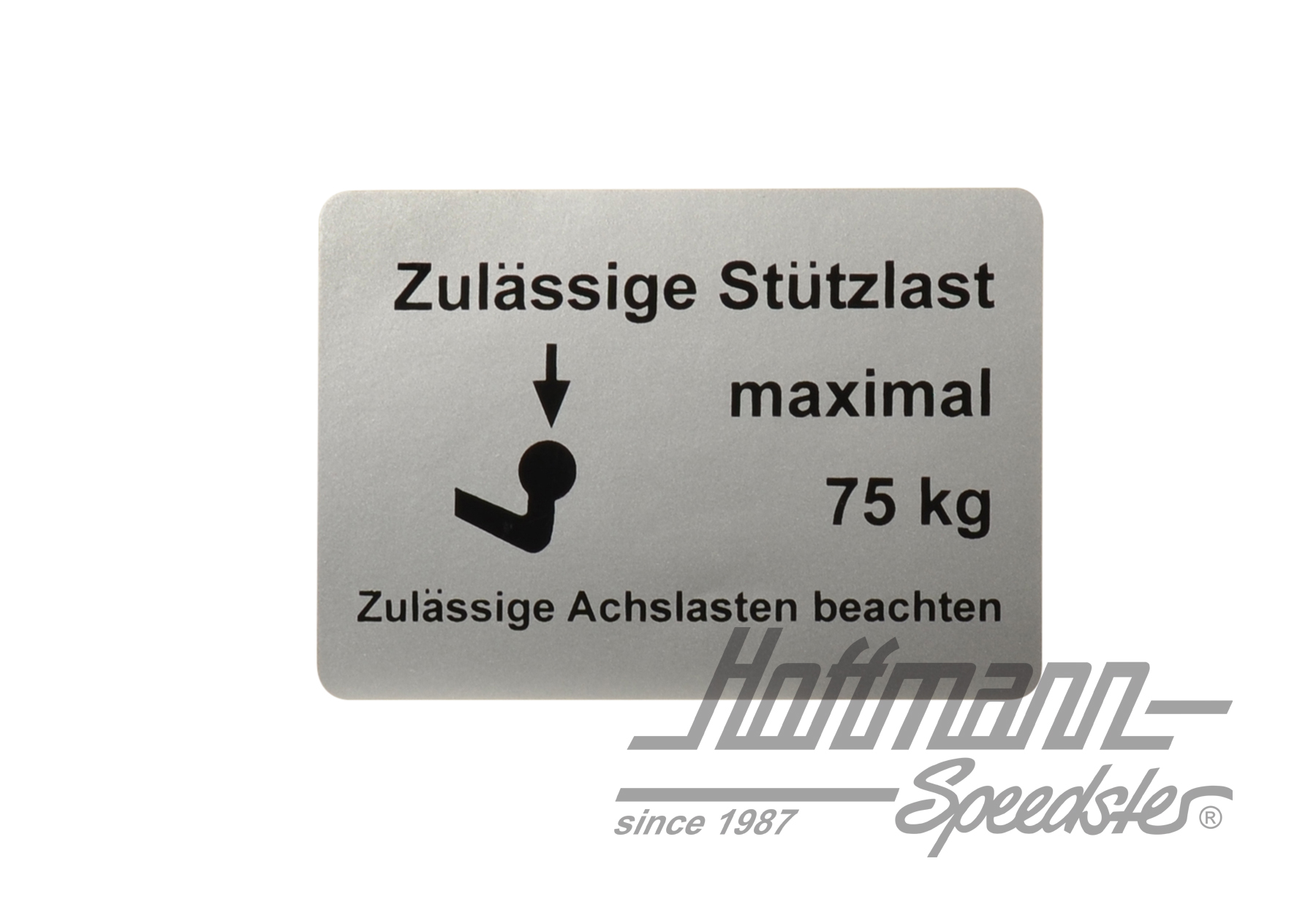 Adesivo "Zulässige Stützlast", 75kg | AC853964 | 021-0199-13