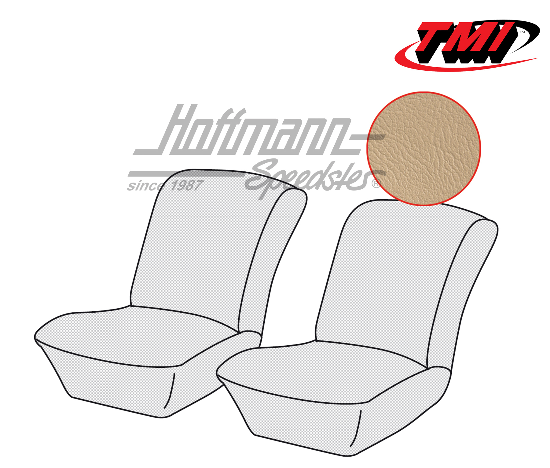 Coprisedili, anteriore, Pescaccia, beige (lisci) | 43-1403-14 | 080-5040-14