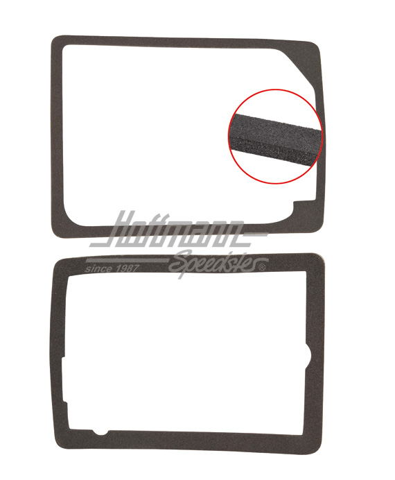 Guarnizioni, alloggiamento/vetro lampeggiatore, Furgone T2, anteriore destra | 211 953 165 D right | 090-6281-02