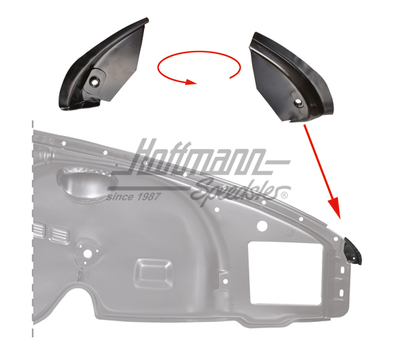 Lamiera angolo
, anteriore, piccola, 911, 65-73, | 901 501 304 00 | 590-0069-02
