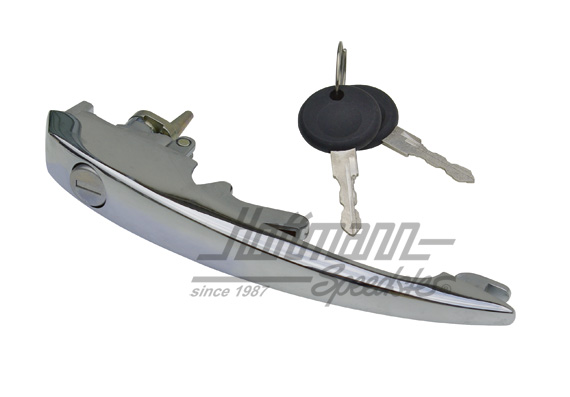 Maniglia della portiera, 8.67-, con chiave, cromata | 113 837 205 M | 020-2462