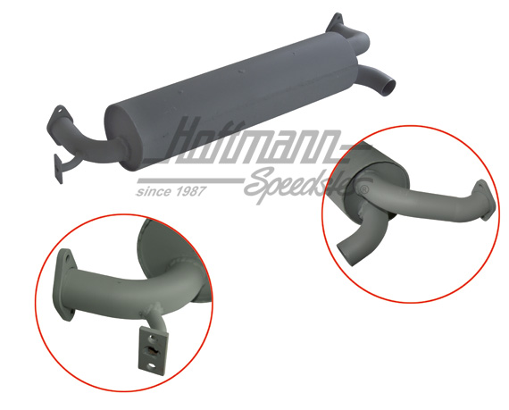 Silenziatore di scarico, "Iniezione USA", senza catalizzatore | VW 35017 | 020-3420-05