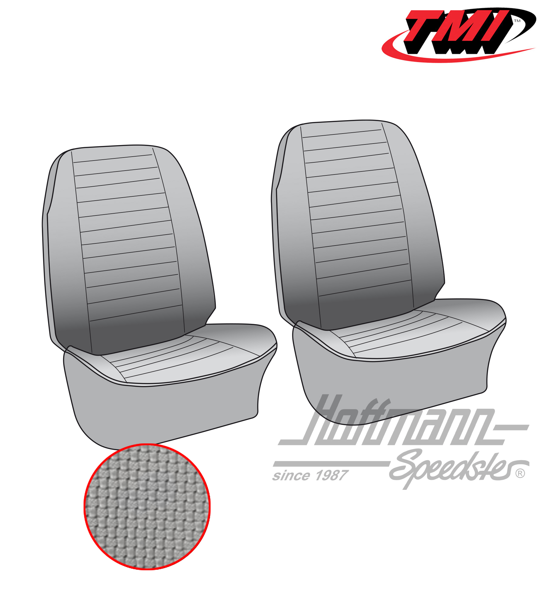 Coprisedile, anteriore, 76-79, grigio | 43-2116-06 | 098-0626-35