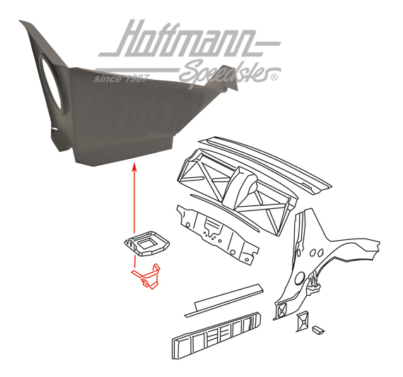 Supporto, lamiera batteria, 914 | 914 501 073 10 | 600-8010-05