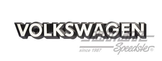 Logo "Volkswagen", posteriore (bianco) | 321 853 685 C QK6 | 180-6580-04