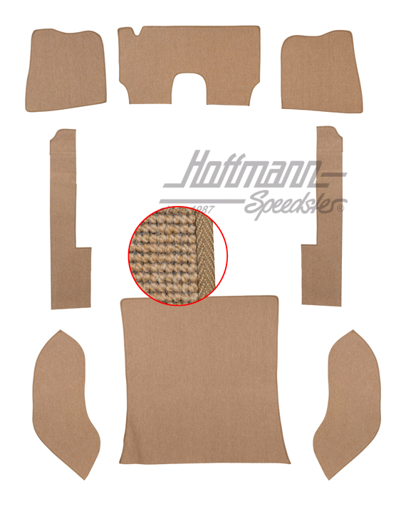 Set tappeti, Berlina, 57-64, filato capello, beige |  | 026-5023-05