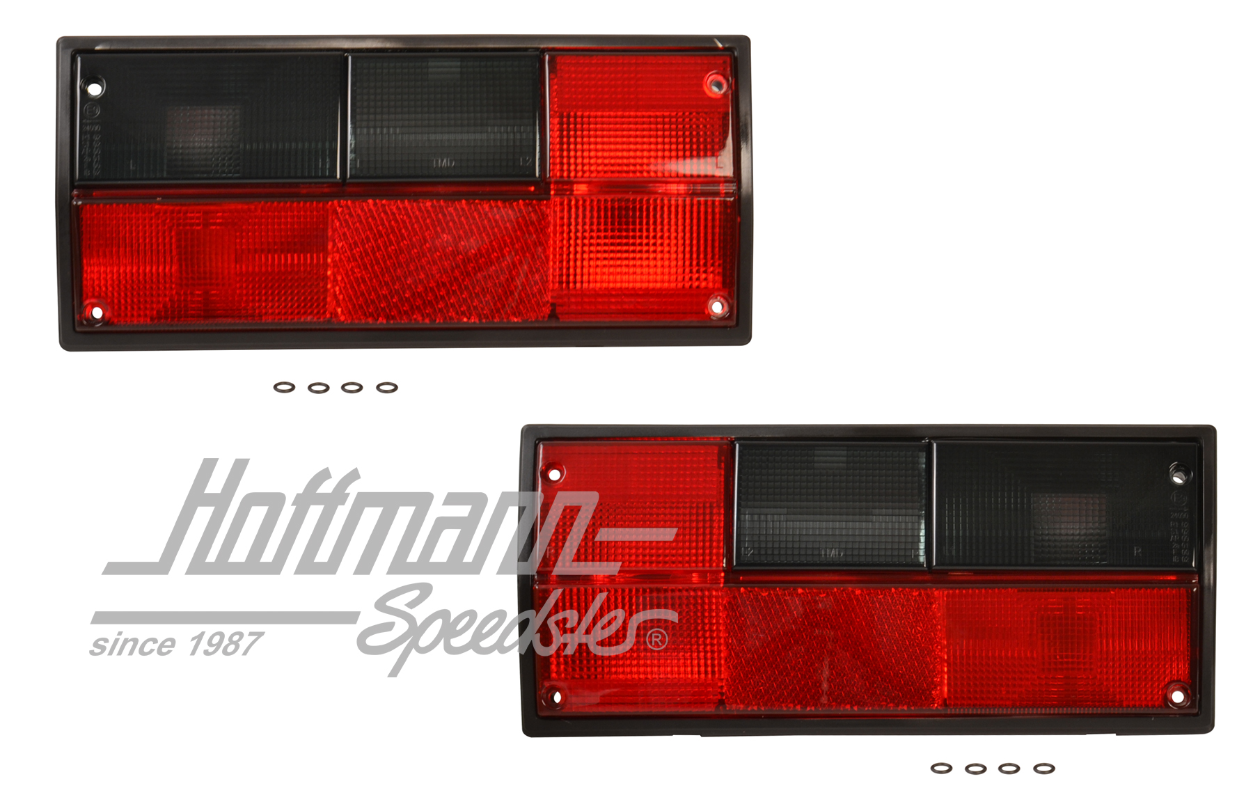Luci posteriore, Furgone T3, rosso/nero, sinistra/destra | 251 945 111 D / 251 945 112 D | 340-5008-30