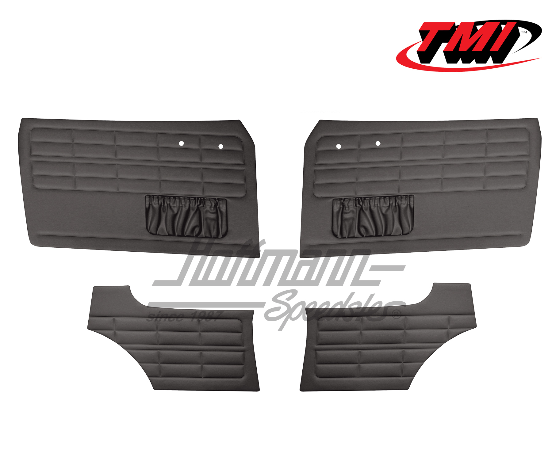 Rivestimento portiera e laterali, Karmann Ghia COupé, -7.63, nero | 10-1524-11 | 066-0010-01
