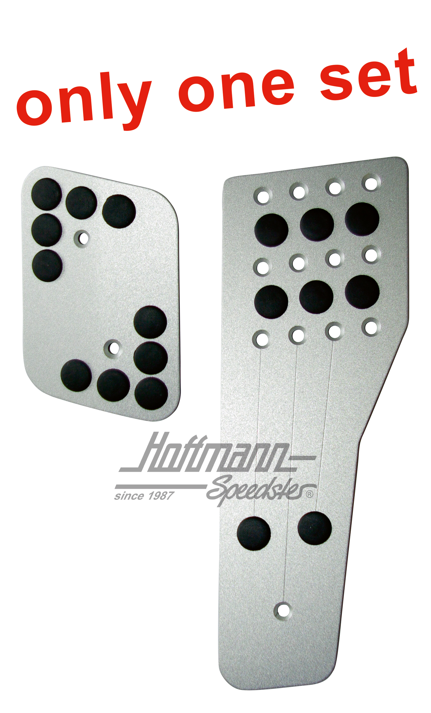 Set pedale da corsa, alluminio, 2 pezzi, (Tiptronic) | EQ721102 | 580-0170-13