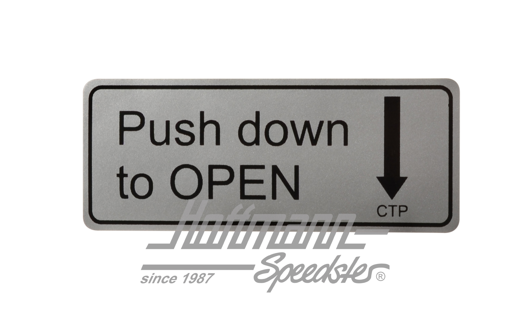 Adesivo "Push down to Open" | AC853977 | 021-0185-31