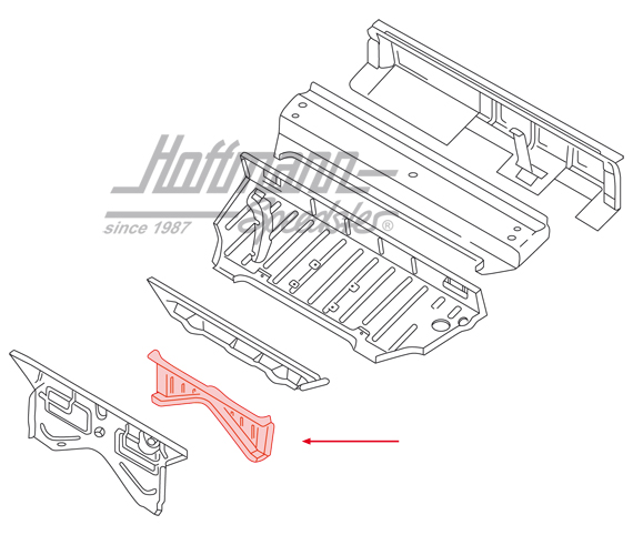Lamiera paraspruzzi, anteriore, Tipo 181                                                            