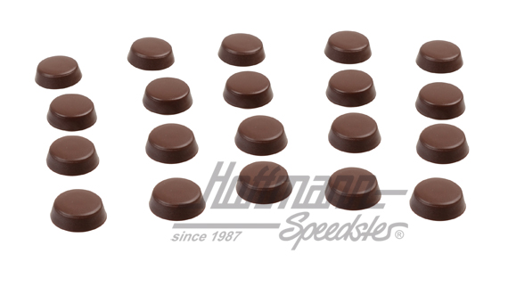 Tappo di copertura, Westfalia, marrone (20 pezzi) | 255 070 241 A | 385-3010-20