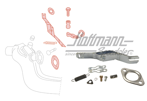 Kit di montaggio, scambiatore di calore, universale, sinistra / destra | 043 298 147/8A | 020-0104