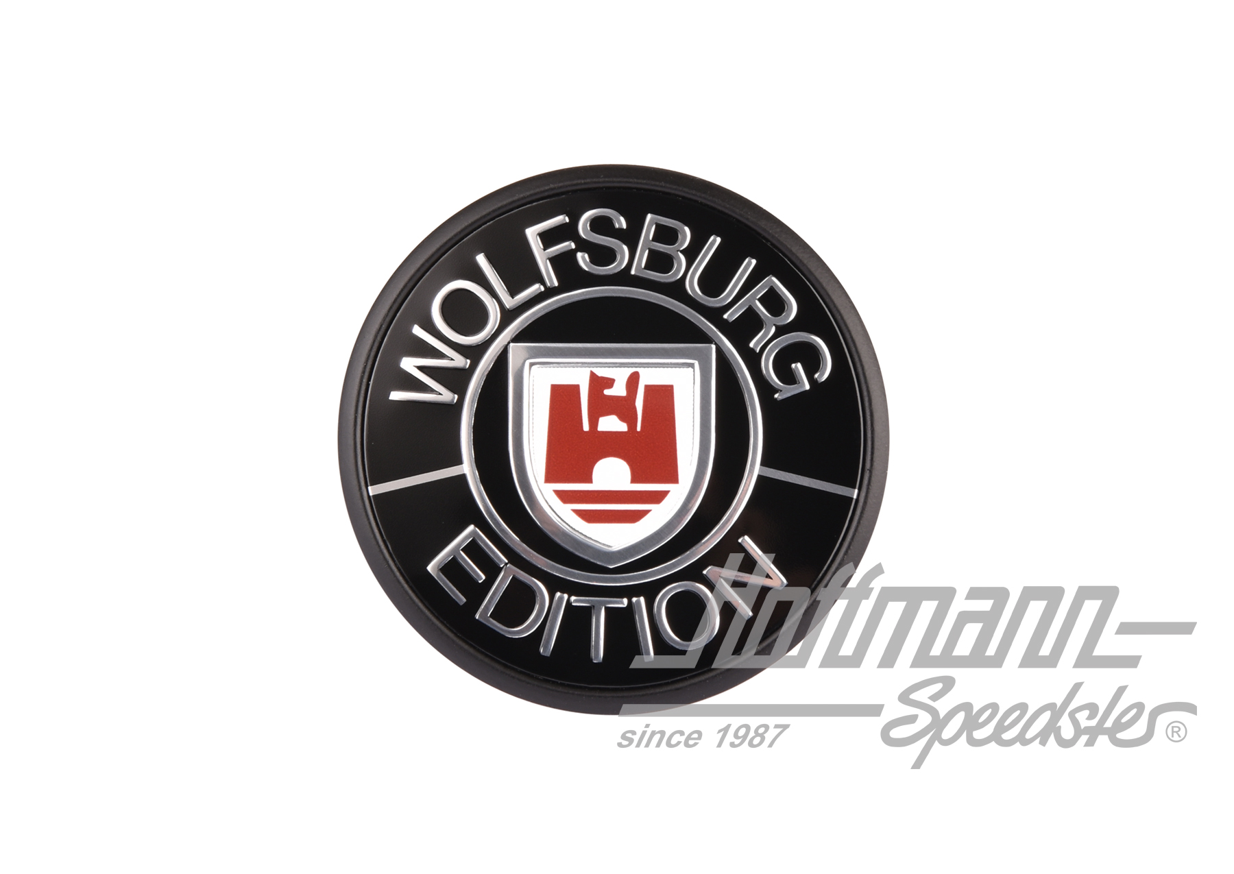 Emblema, edizione Wolfsburg, rosso/nero | 255 853 675  AEM | 370-3863-13