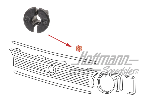Clip, calandra, superiore (2 pezzi)                                                                 