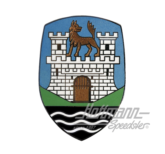 Emblema del cofano, anteriore, 8.52-7.59, colorato | 113 853 621 A | 020-2310