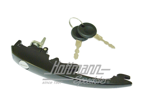 Maniglia della portiera, 8.67-, con chiave, nera | 113 837 205 H | 020-2462-05