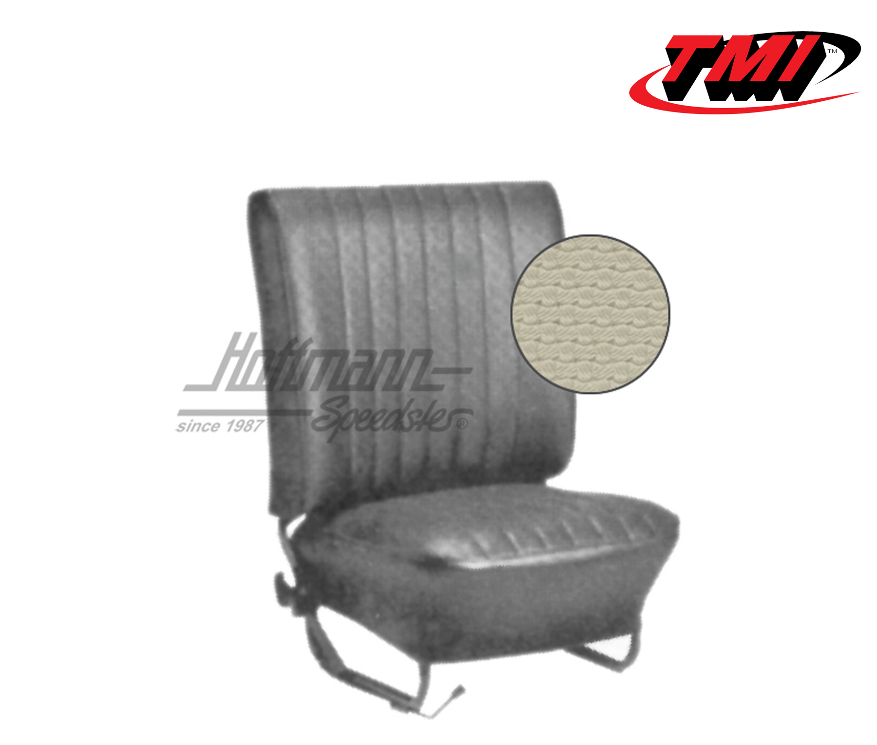 Coprisedili, Berlina, 67-72, tessuto di cestino, bianco antico | 43-1130-05 | 055-5950