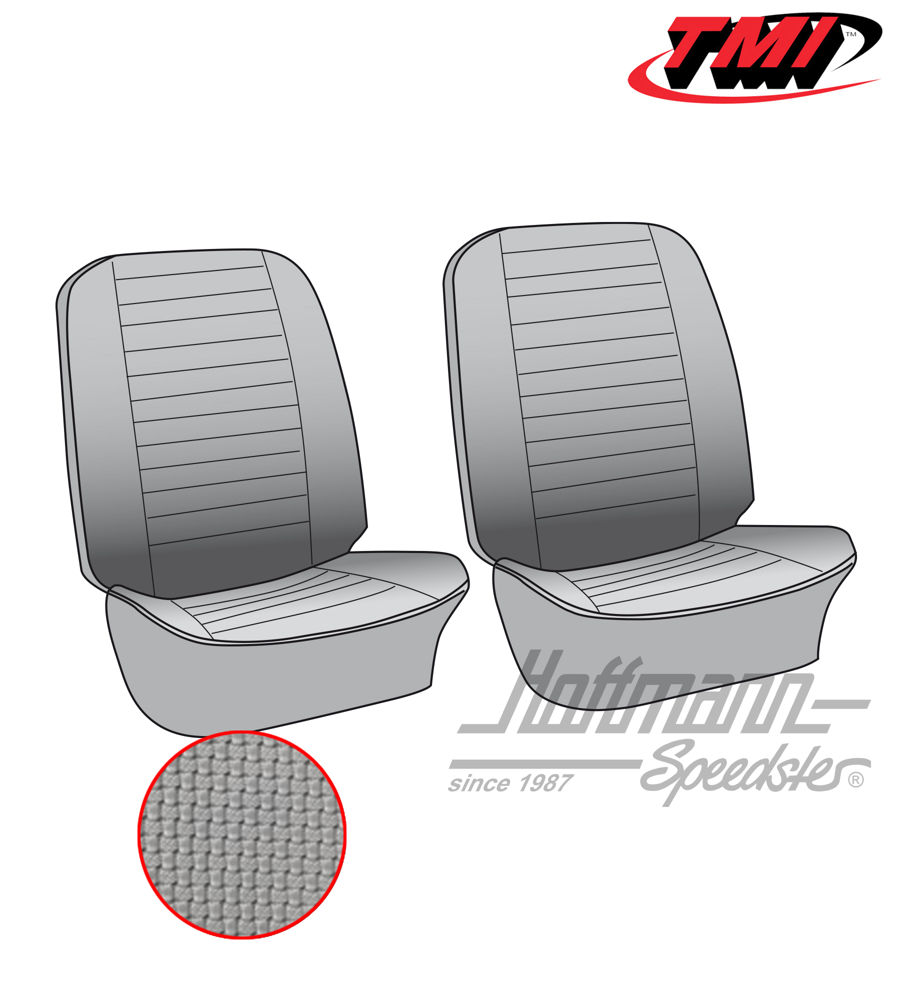 Coprisedile, anteriore, 73-76, grigio | 43-2115-06 | 098-0624-35