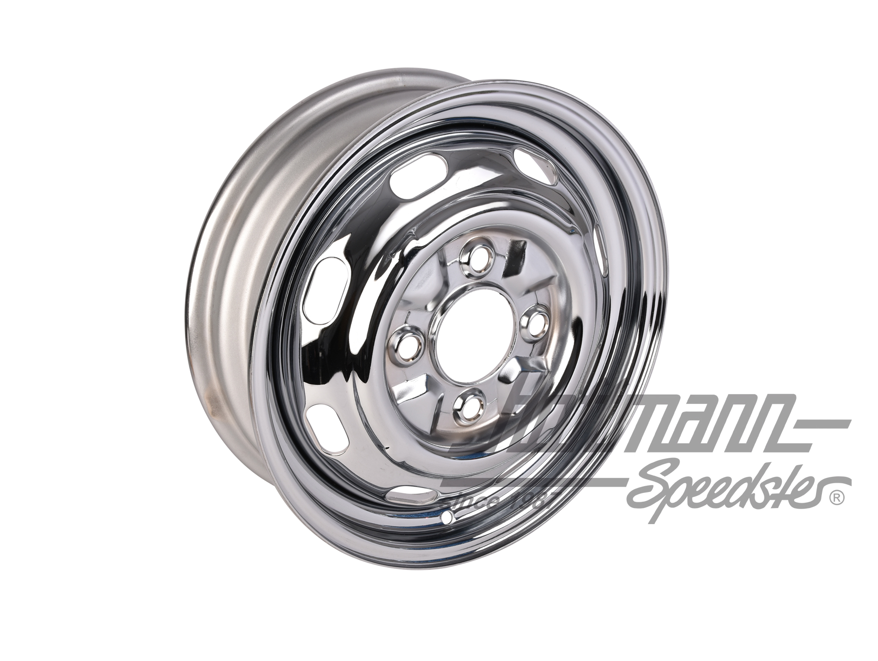 Cerchio cromato "standard", 4,5x15, ET45, senza omologazione | VW 34C | 070-8028