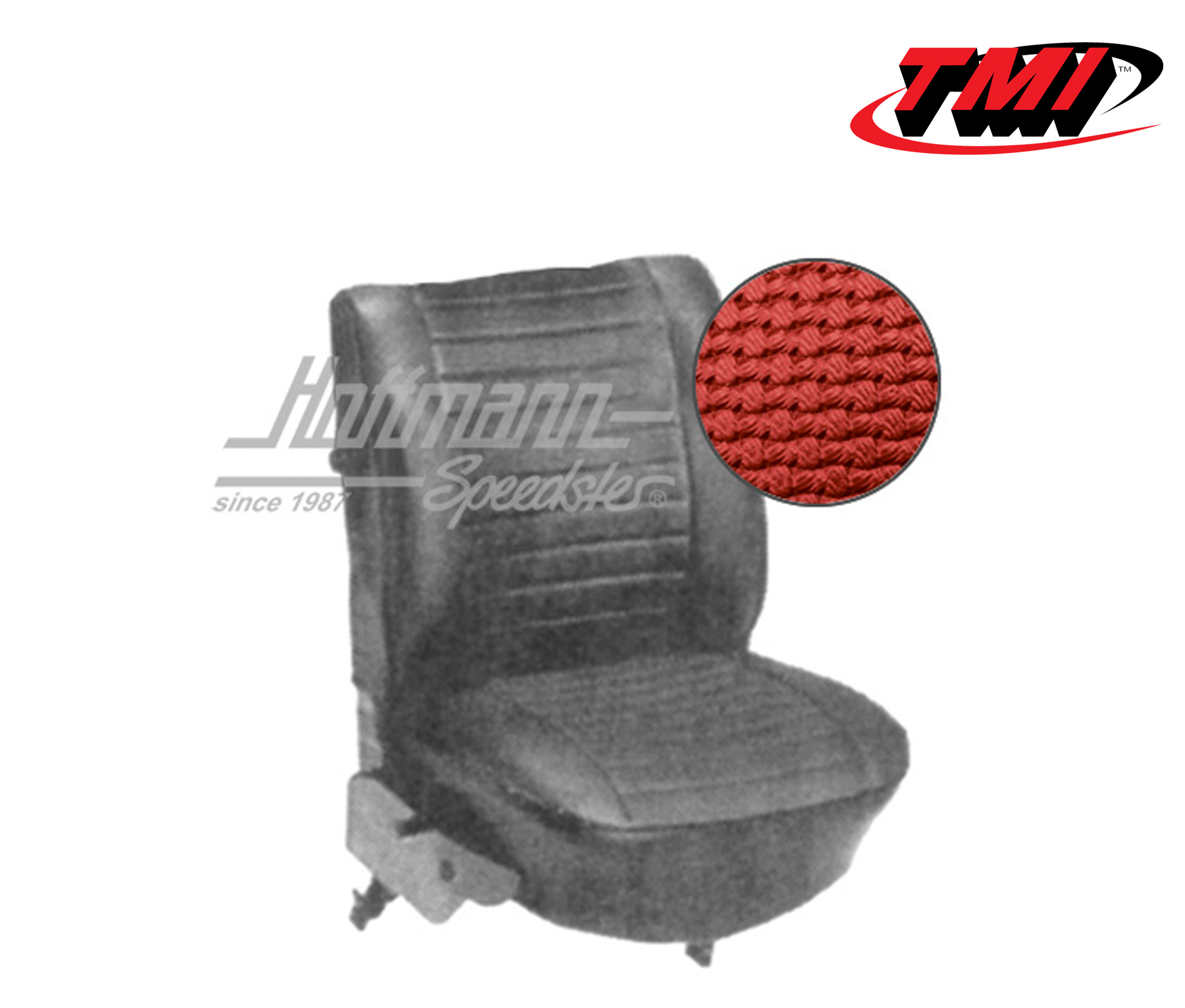 Coprisedili, Cabriolet, 8.73-7.76, tessuto di cestino, rosso | 43-1332-07 | 055-6810
