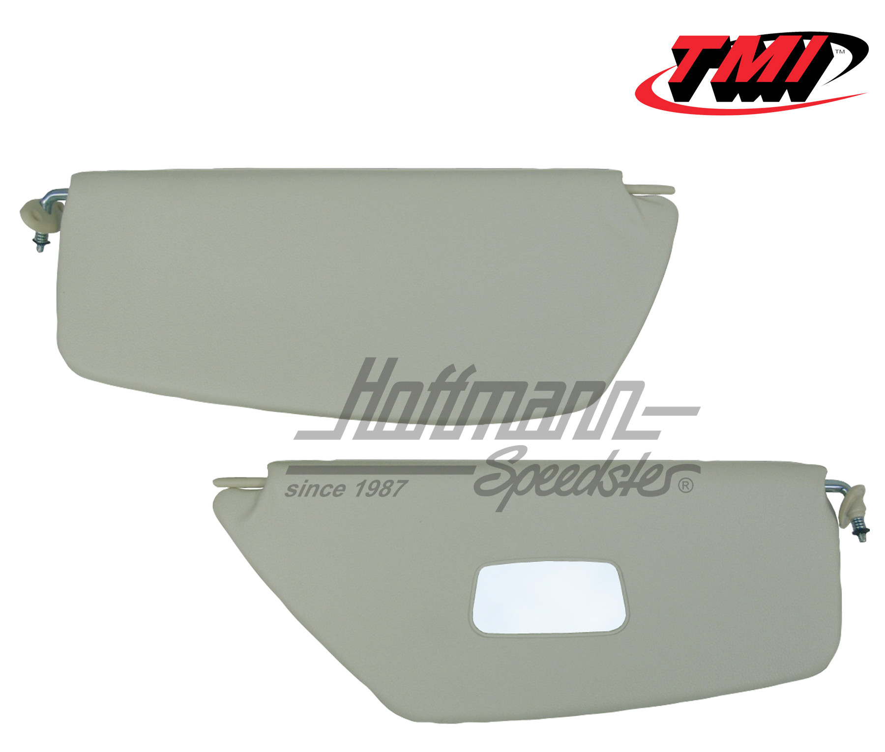 Alette parasole, bianche, con specchio  8.64-7.67 | 21-1023-215 | 055-7306-10