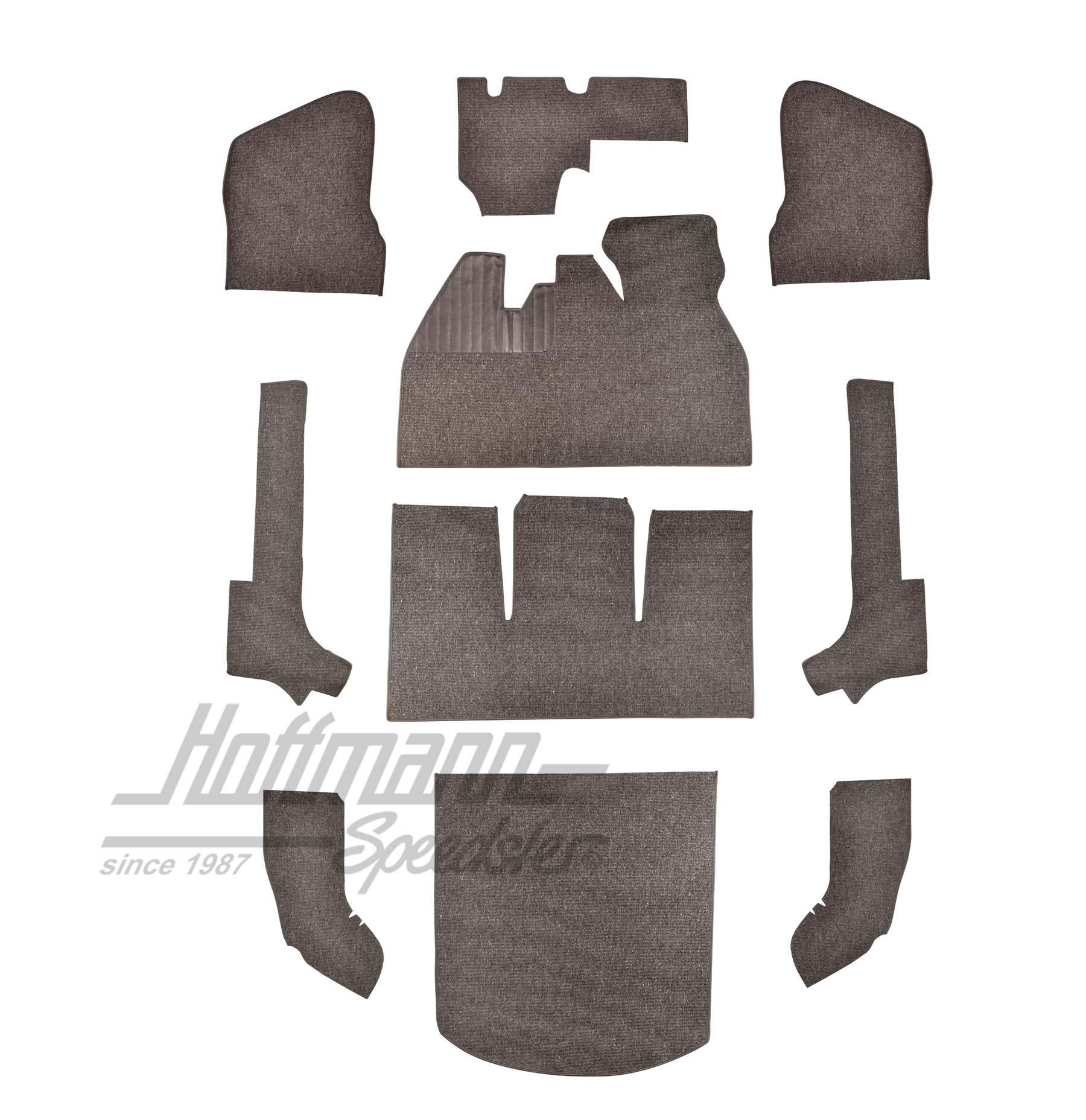 Set tappeti, Cabriolet, 56-64, filato capello, (10), rosso |  | 026-5042-02
