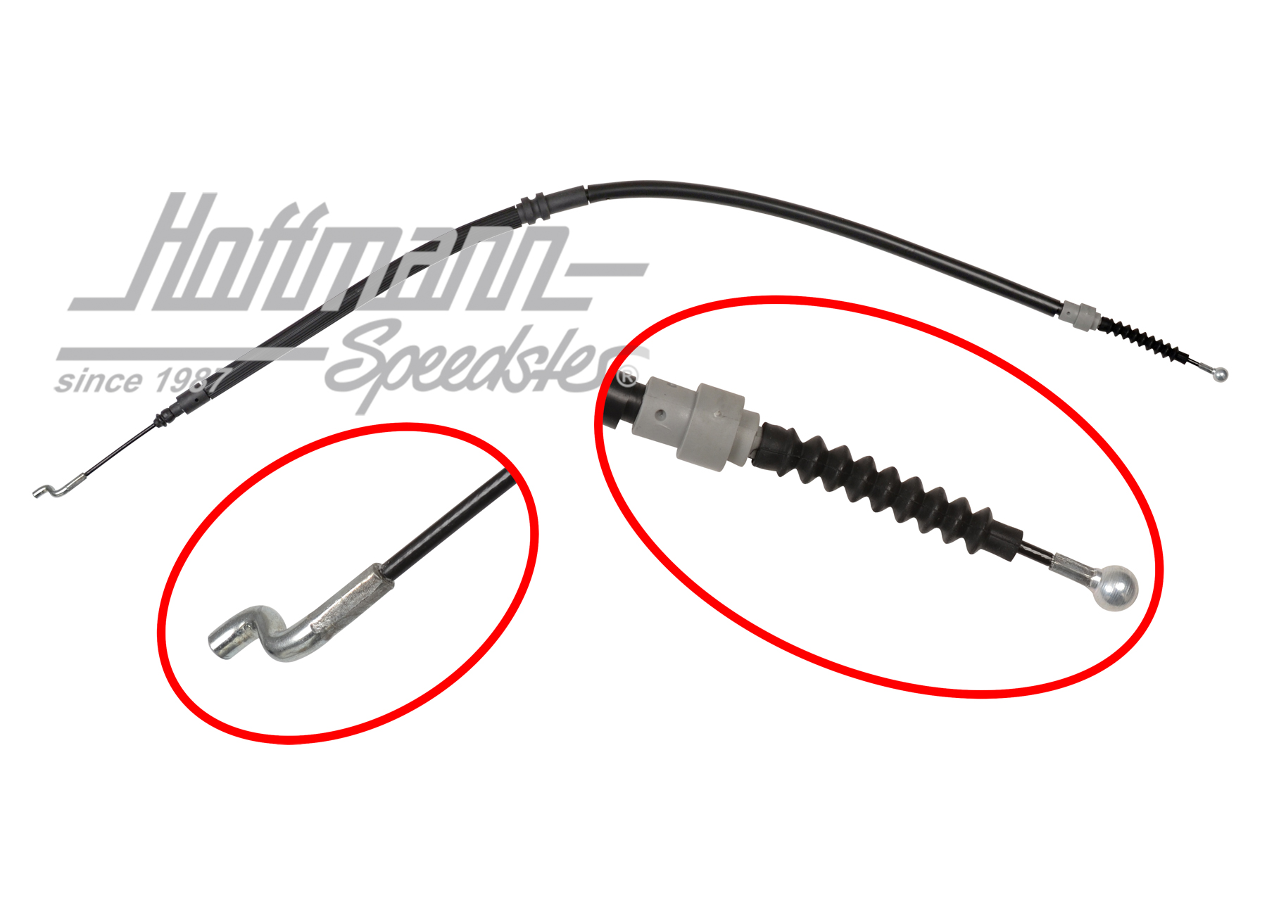 Cavo del freno a mano, posteriore, Furgone T4, 2.97-6.03 | 7D0 609 701 E | 406-0158