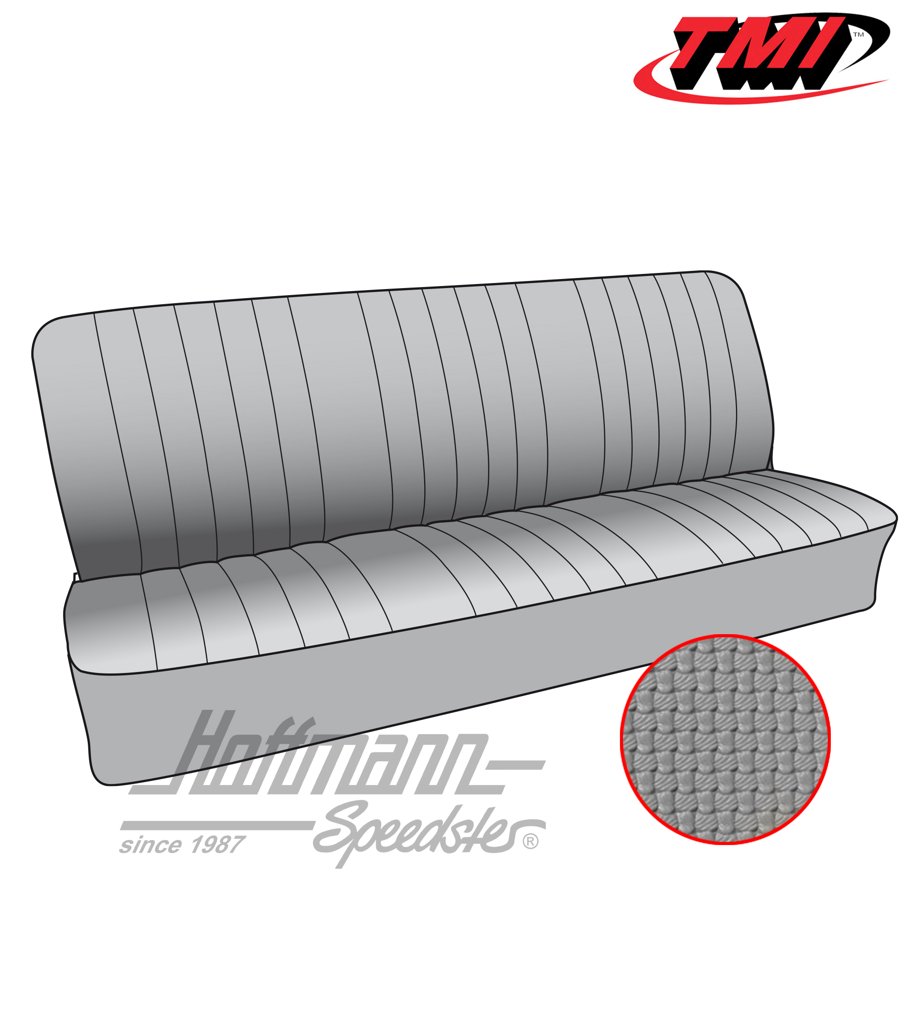 Coprisedile, panca posteriore, 50-67, grigio | 43-2121-06 | 098-0670-35