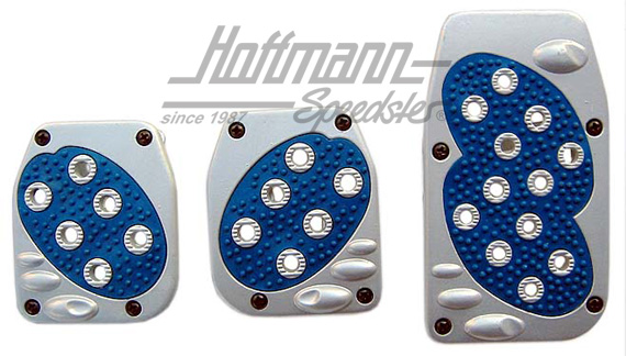 Set pedali, alluminio, appoggio gomma blu | TU 999 017 | 201-6549