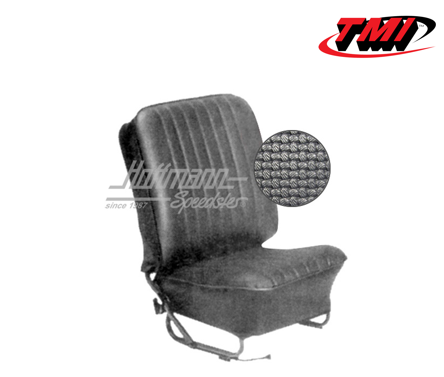 Coprisedili, Cabriolet, 57-64, tessuto di cestino, nero | 43-1322-01 | 055-6640