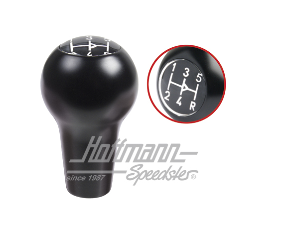 Pomello leva del cambio, 911, nero lucido, 72-86 | 911 424 071 01 | 512-0354-14