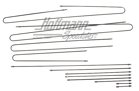 Set tubazione del freno, Furgone T3, 79-85, senza servofreno |  | 325-2560-06