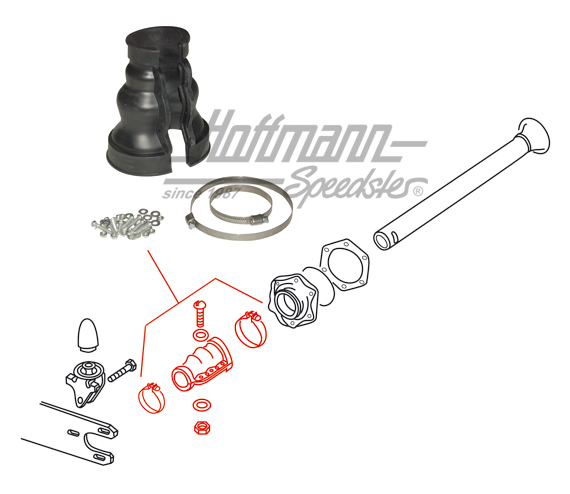 Manicotto assale, di serie, assale oscillante | 111 598 021 A | 010-2570