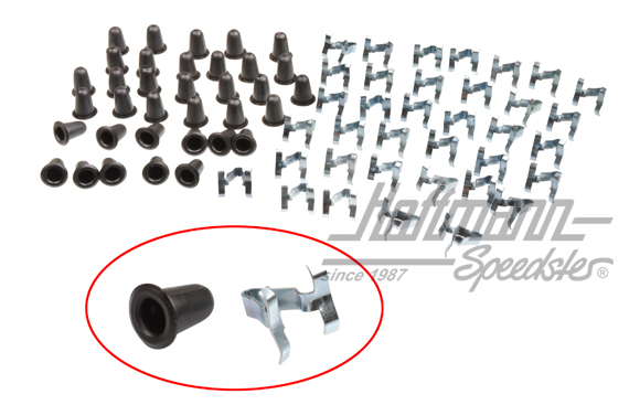 Clip per modanatura, clip/beccucci, -7.66 | 113 853 585 B + 113 857 219 A | 020-2077