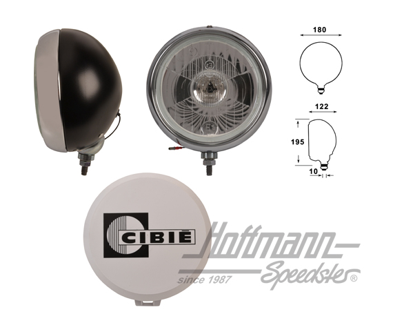 Fanale abbagliante Cibié Oscar, (dispersione ampia) | 67681 | 020-4442-03