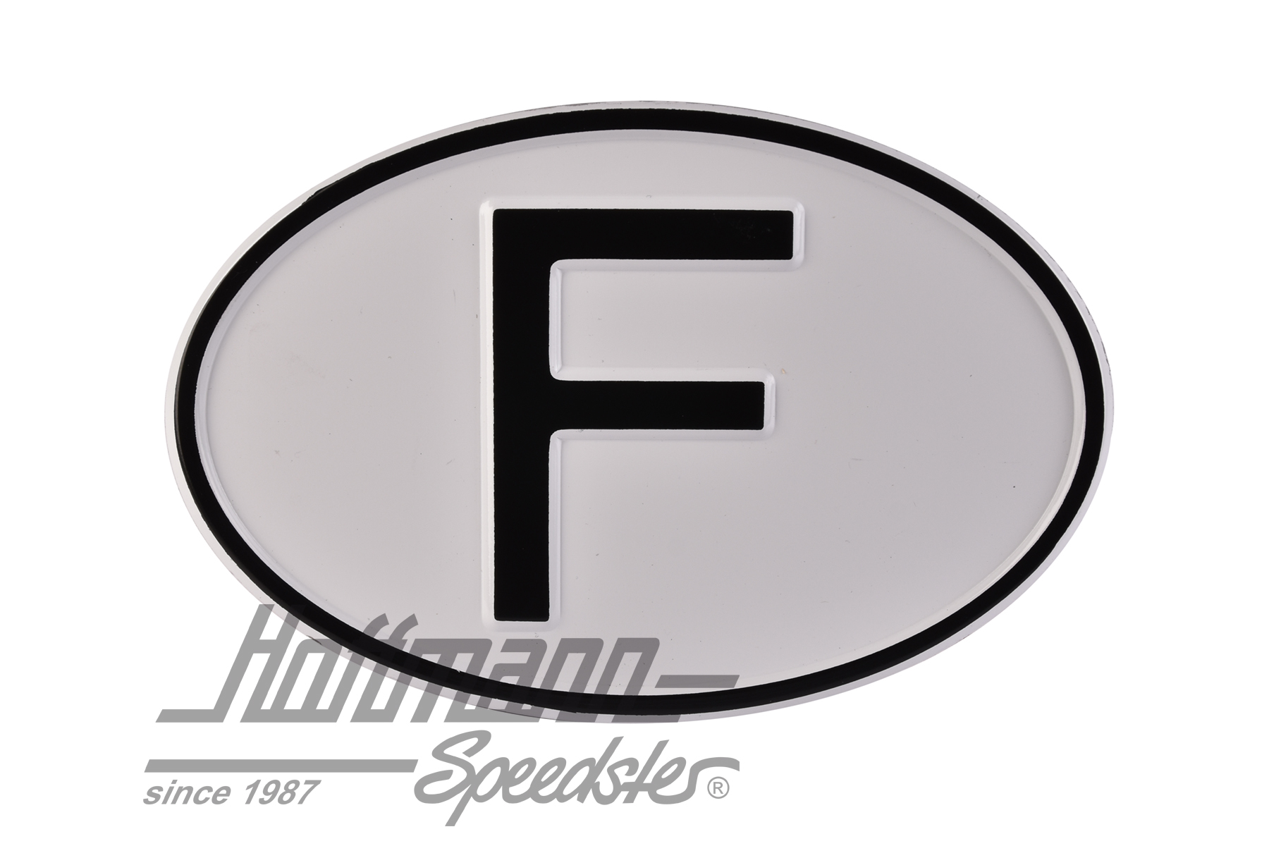 Targa sigla internazionale "F" ( Francia), alluminio |  | 020-2399